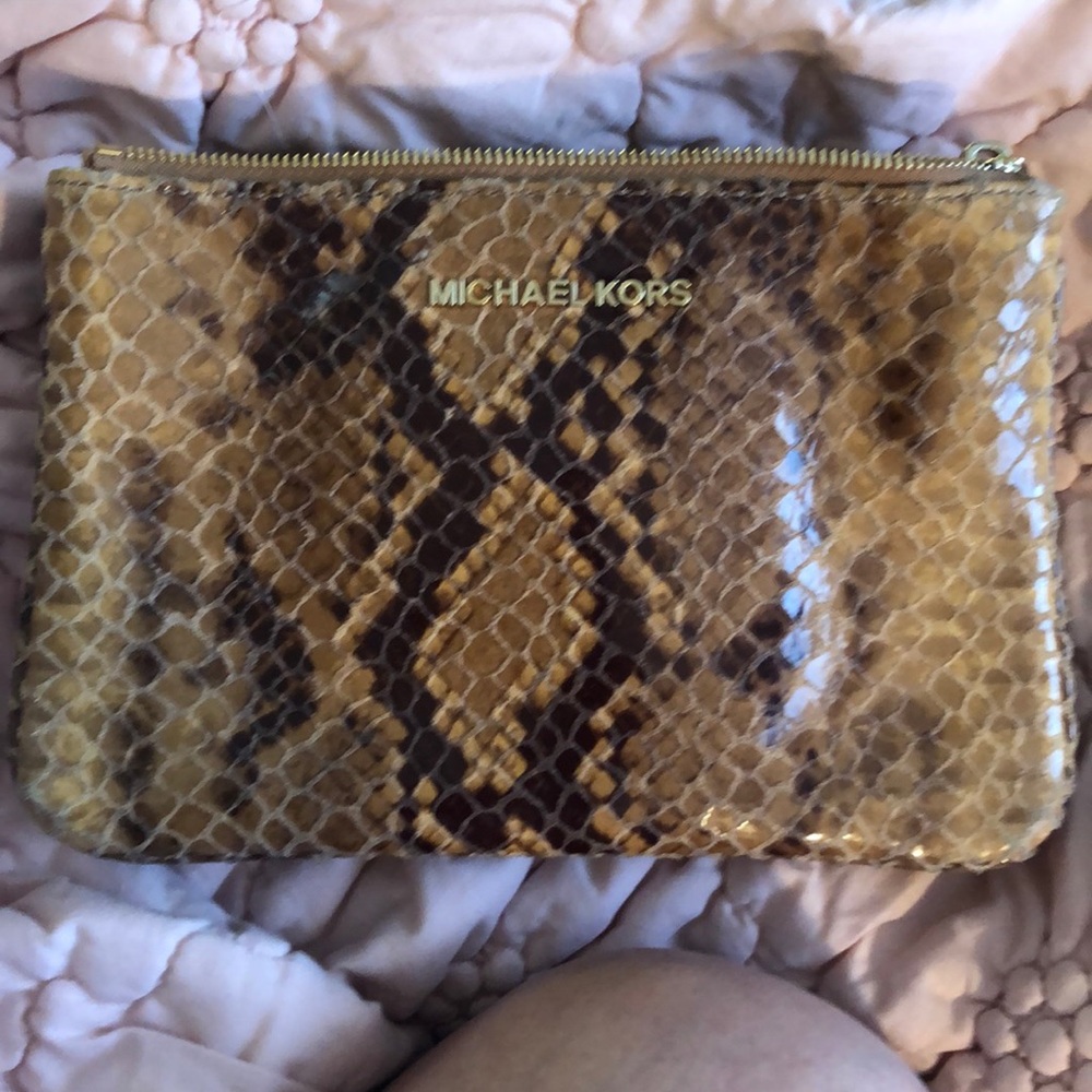 Michael Kors snake leather
